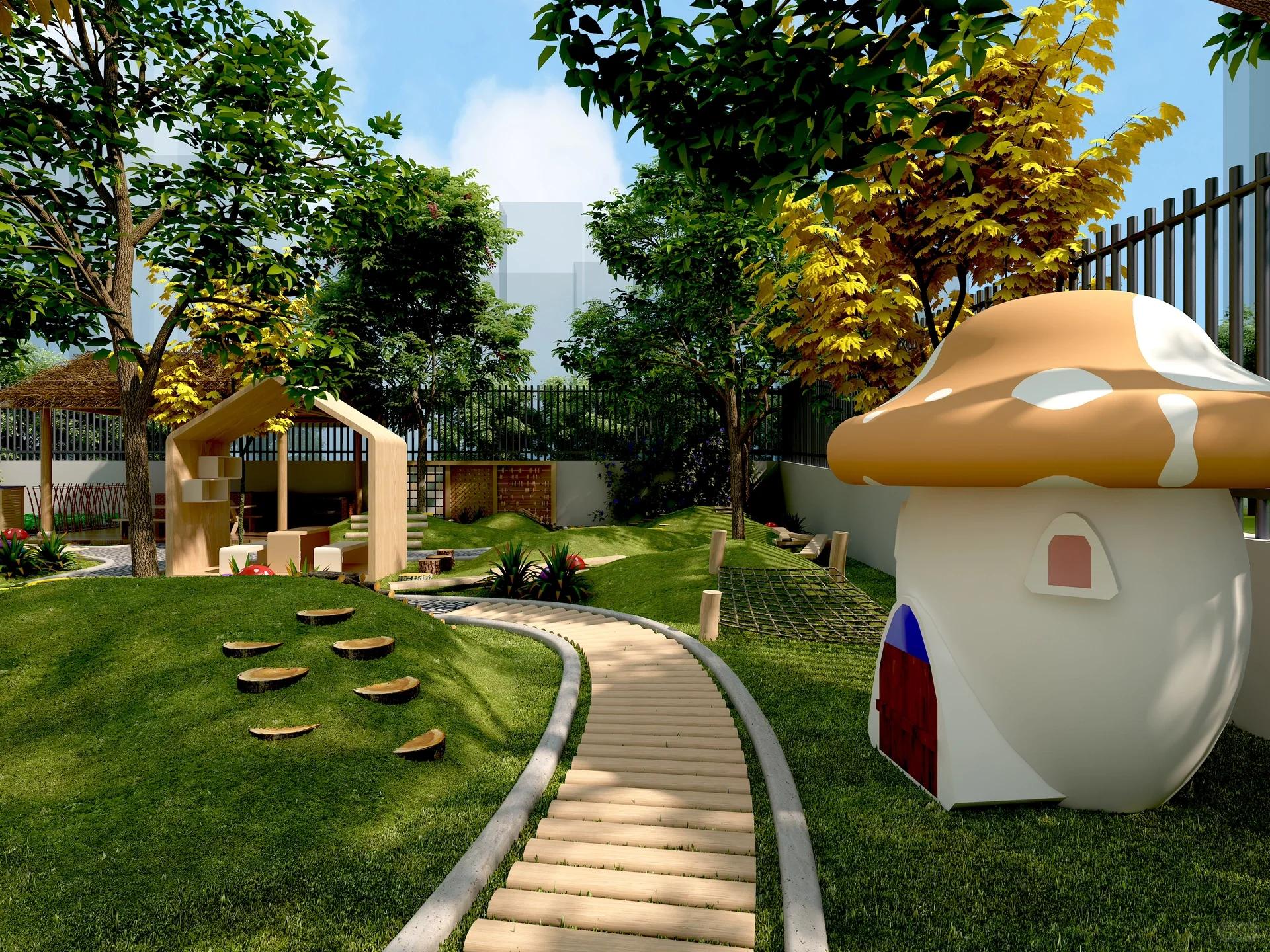 幼兒園戶外環(huán)境設計｜小空間大游樂