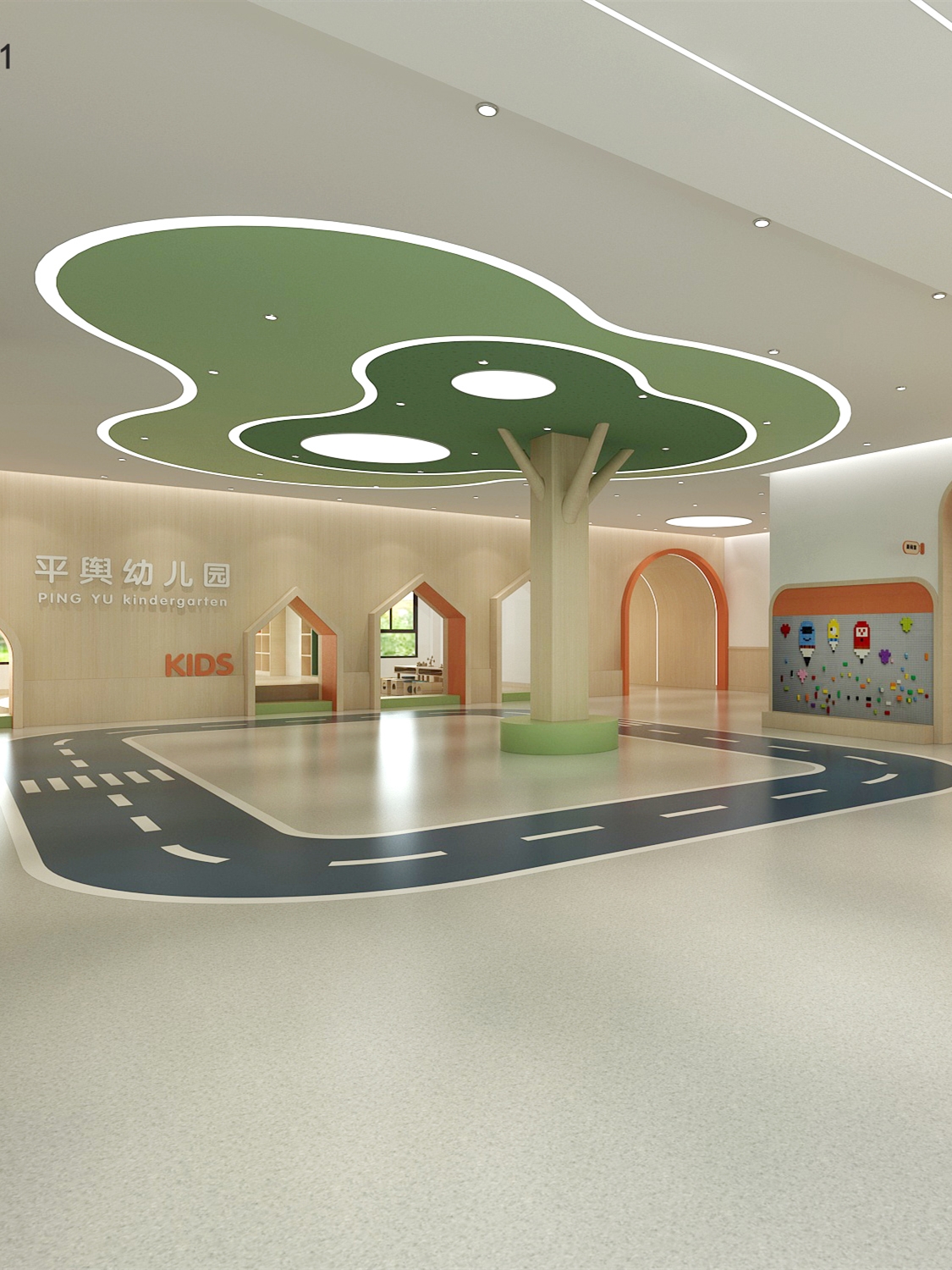 駐馬店市世紀(jì)陽(yáng)光幼兒園-金石裝飾裝修案例